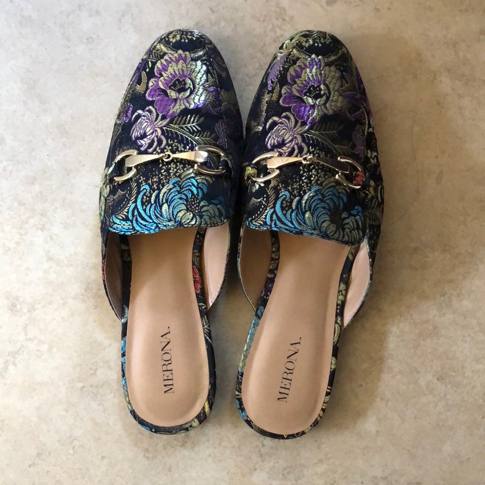 Medina Slides Size 7 Colorful Print